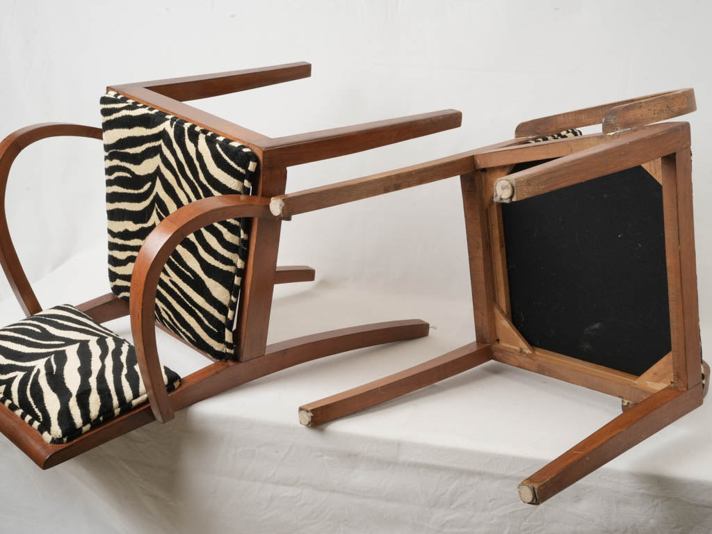 Warm-toned wood finish chairs