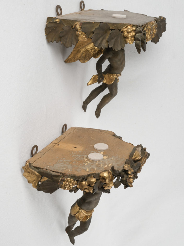 Intricate antique wall-mounted sculptures
