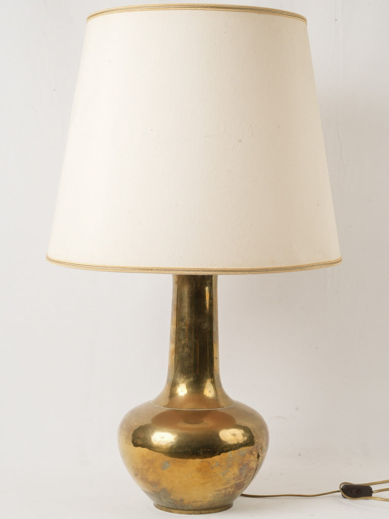 Elegant vintage brass table lamp