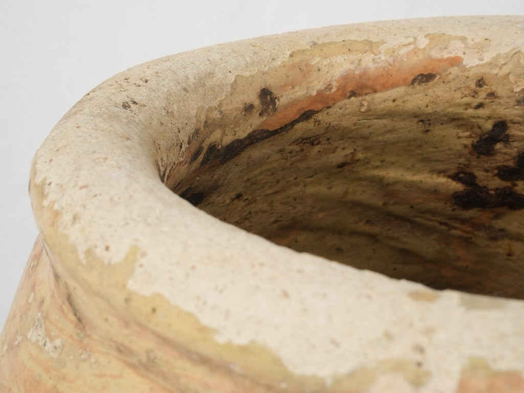 Mediterranean Olive-Shaped Terracotta Jar