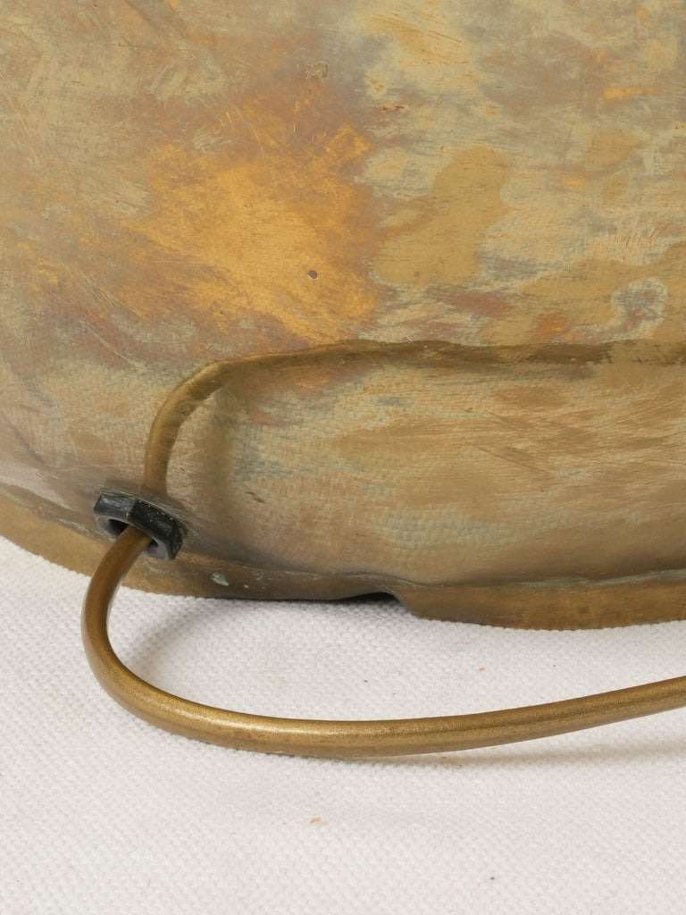 Unique aged brass lamp