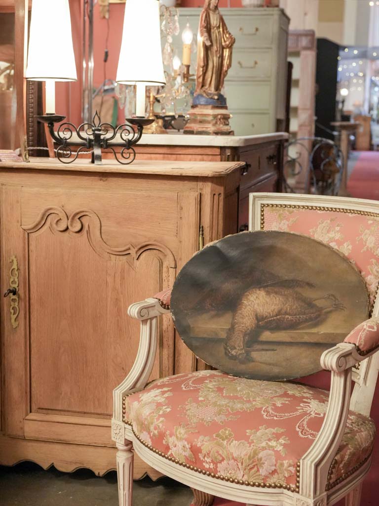 Rustic textured still-life artwork