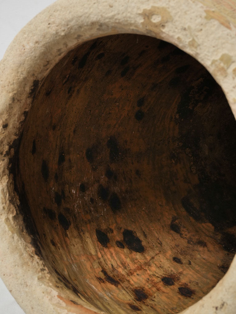Elegantly Aged Biot Storage Jar