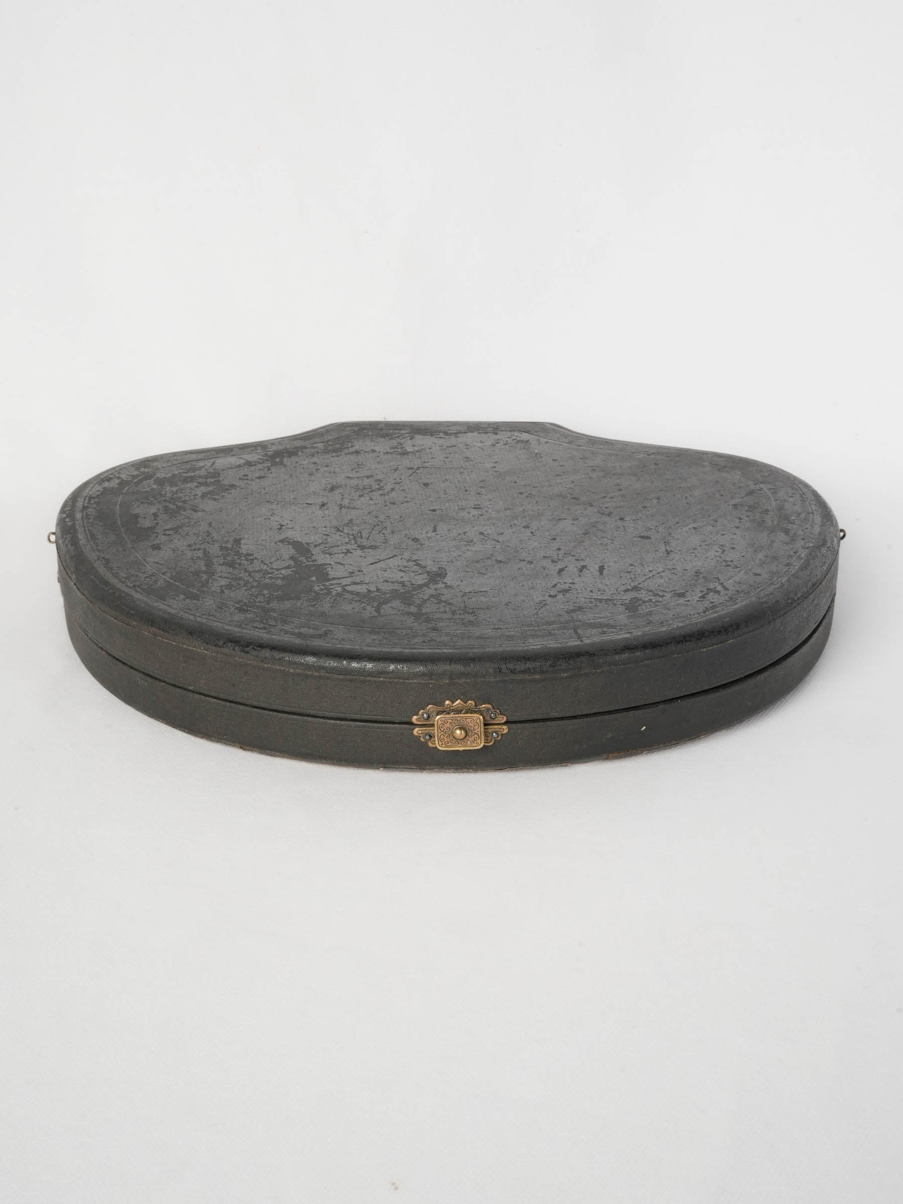 French Ice Cream Service in Striking Sapphire-Blue Shell-Shaped Case, Early 20th Century.