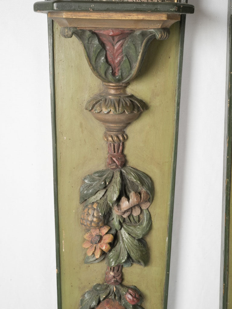 Historical wood carved fruit garlands