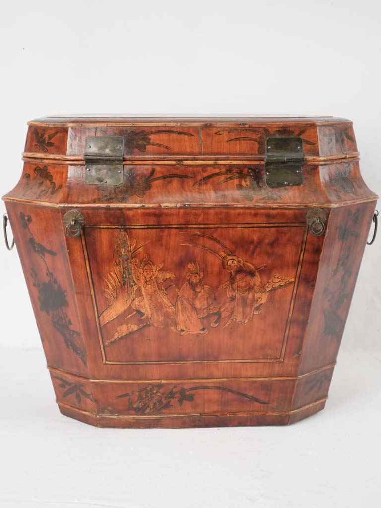 Floral motif detailed Chinese chest