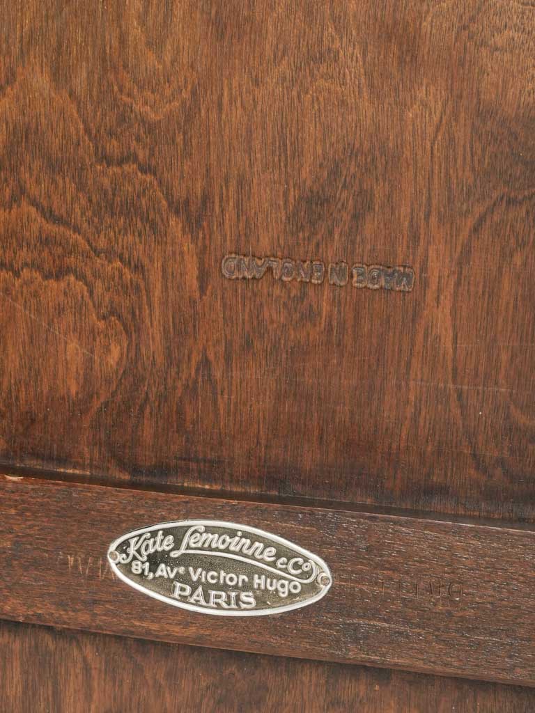 Graceful Late 19th Century English Mahogany Card Table w/ Pull-Out Drink Slides