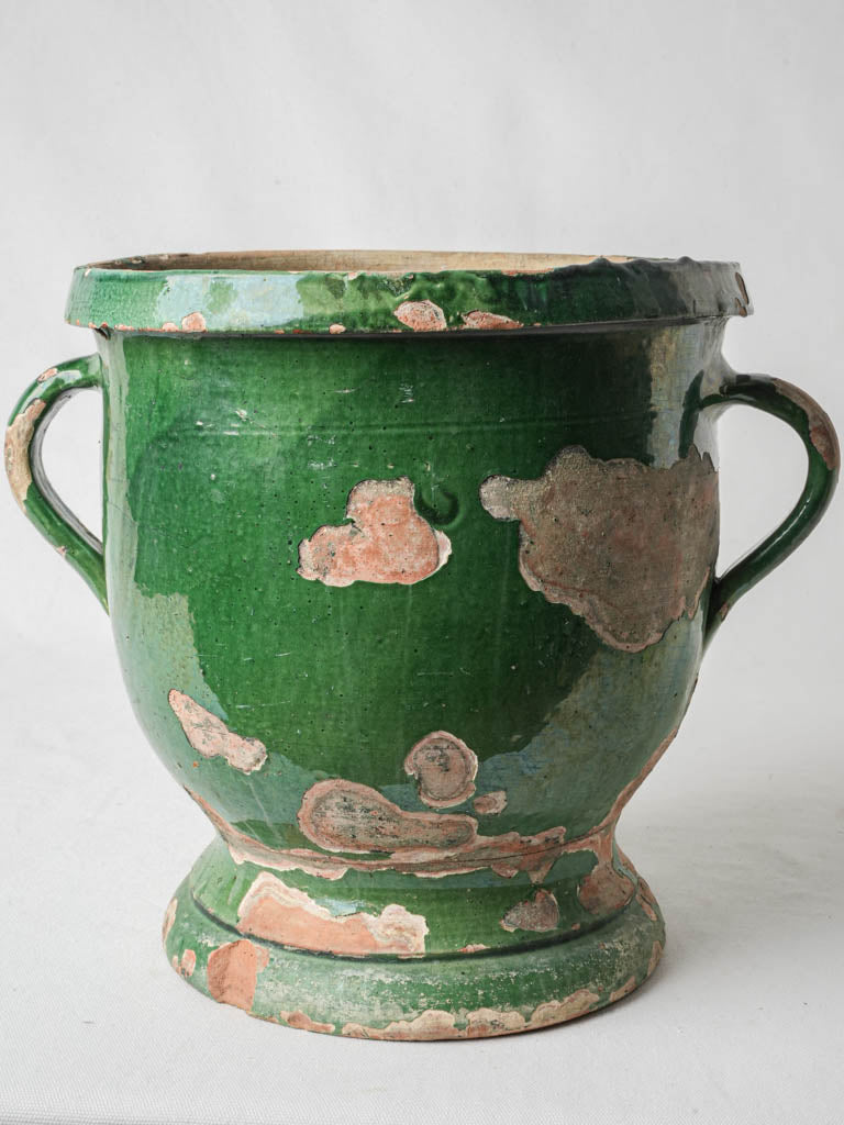 Timeless green jardiniere.