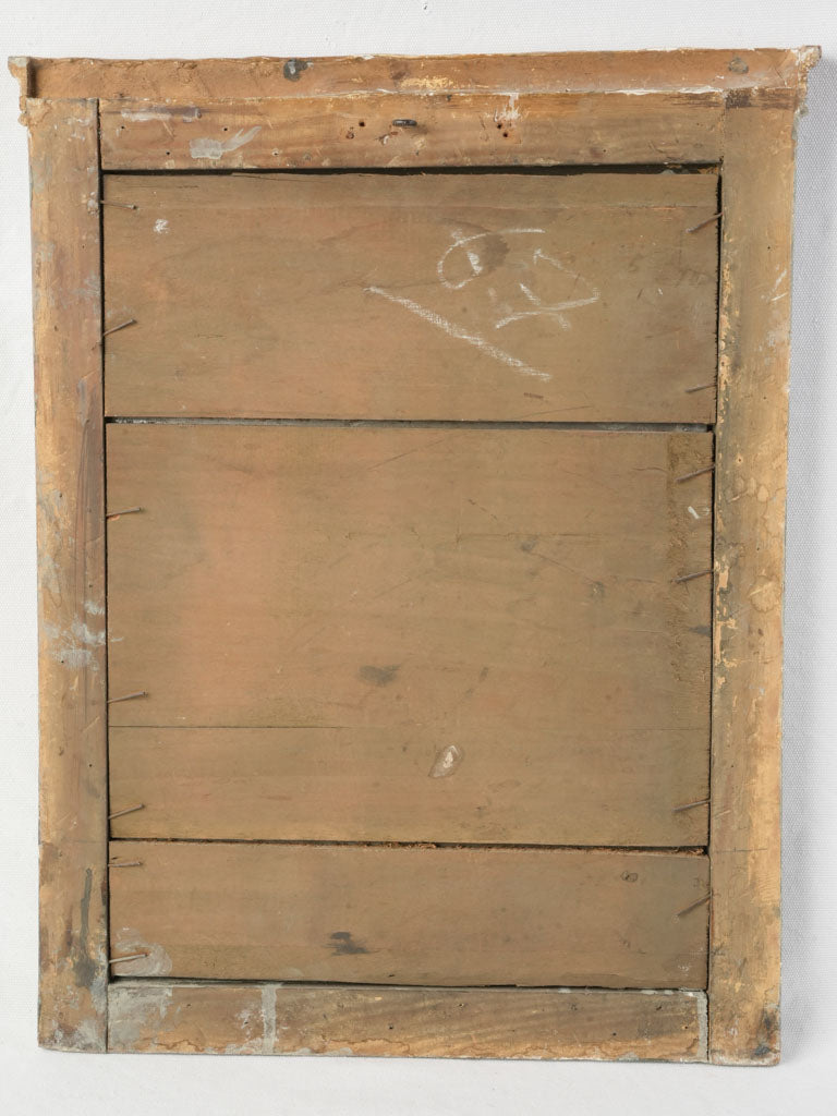 Rustic warm-toned antique mirror