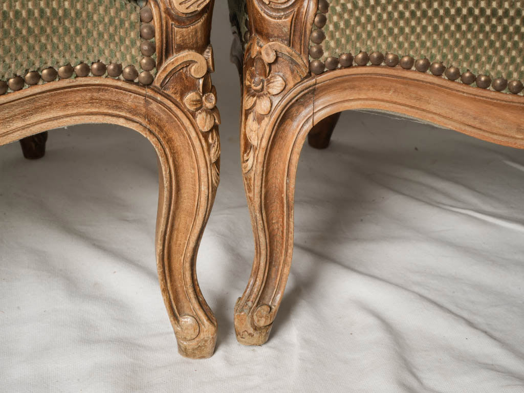 Graceful Cabriole Leg Armchairs