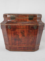 Nineteenth-century bird-decorated hope chest