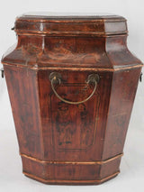 Aged oriental wooden glory box