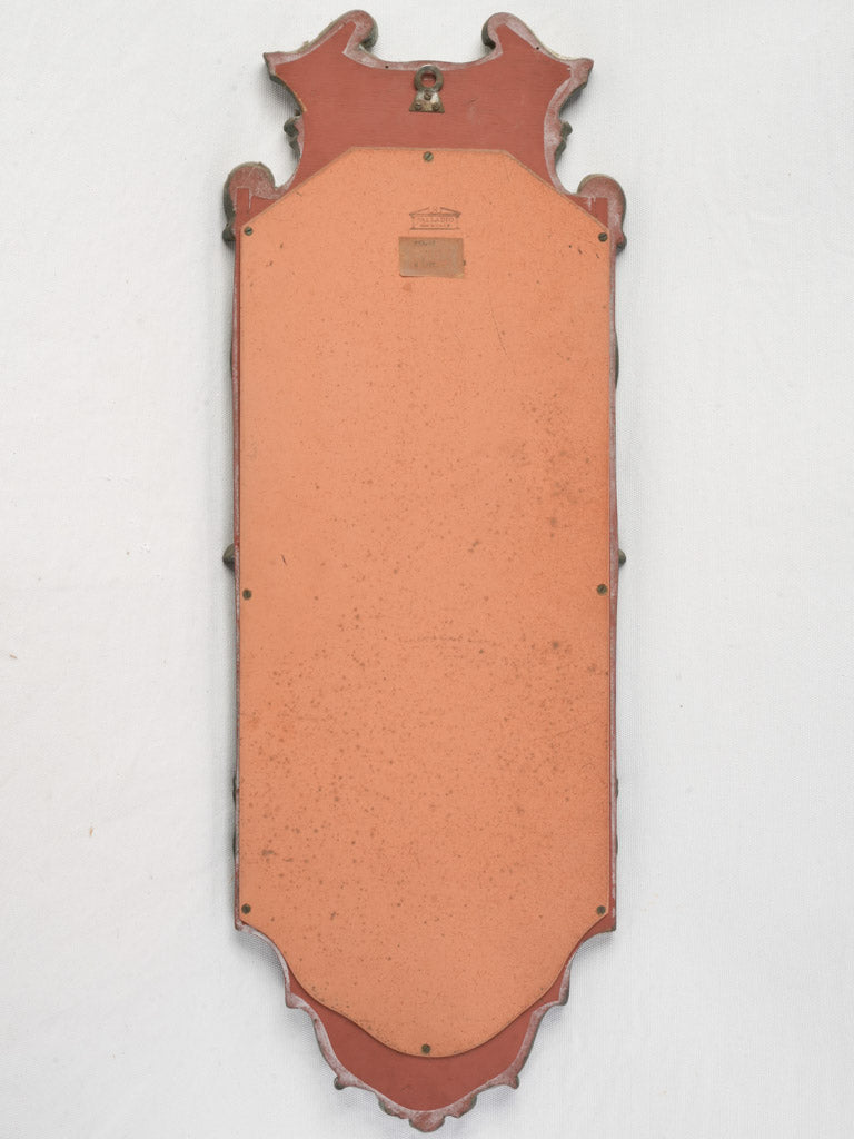 Timeworn patina wall mirror
