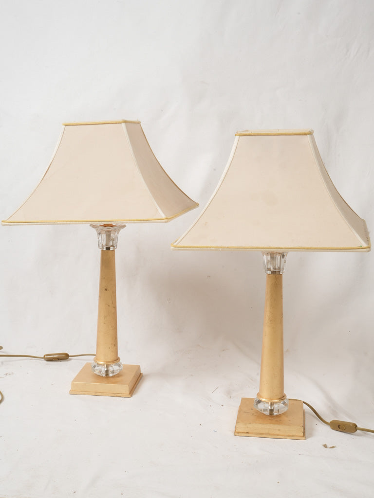 Italian-crafted gilded light fixtures