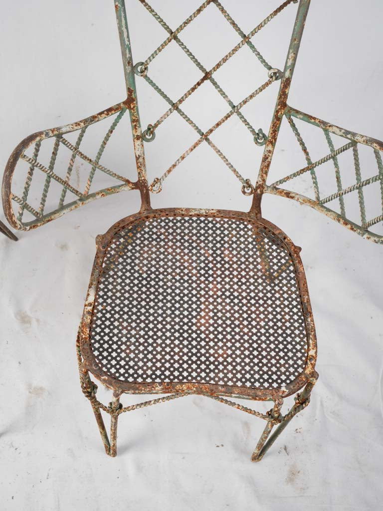 Fantasy-inspired wrought iron garden set