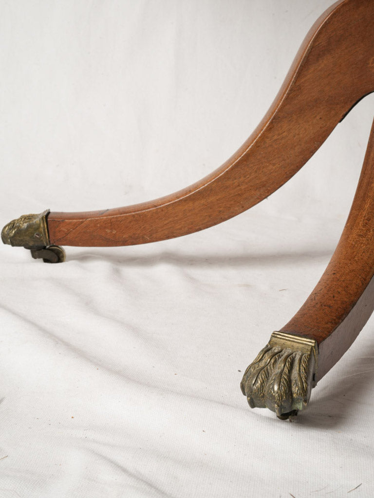 Authentic brass patina table