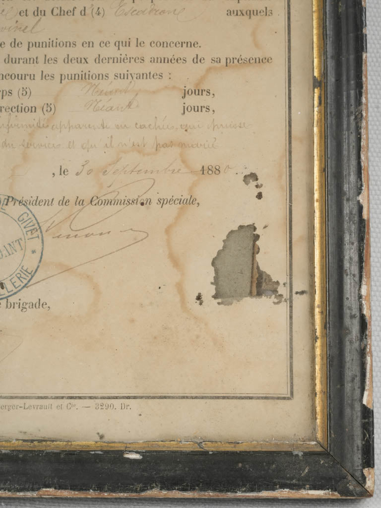 Original French Military Provenance