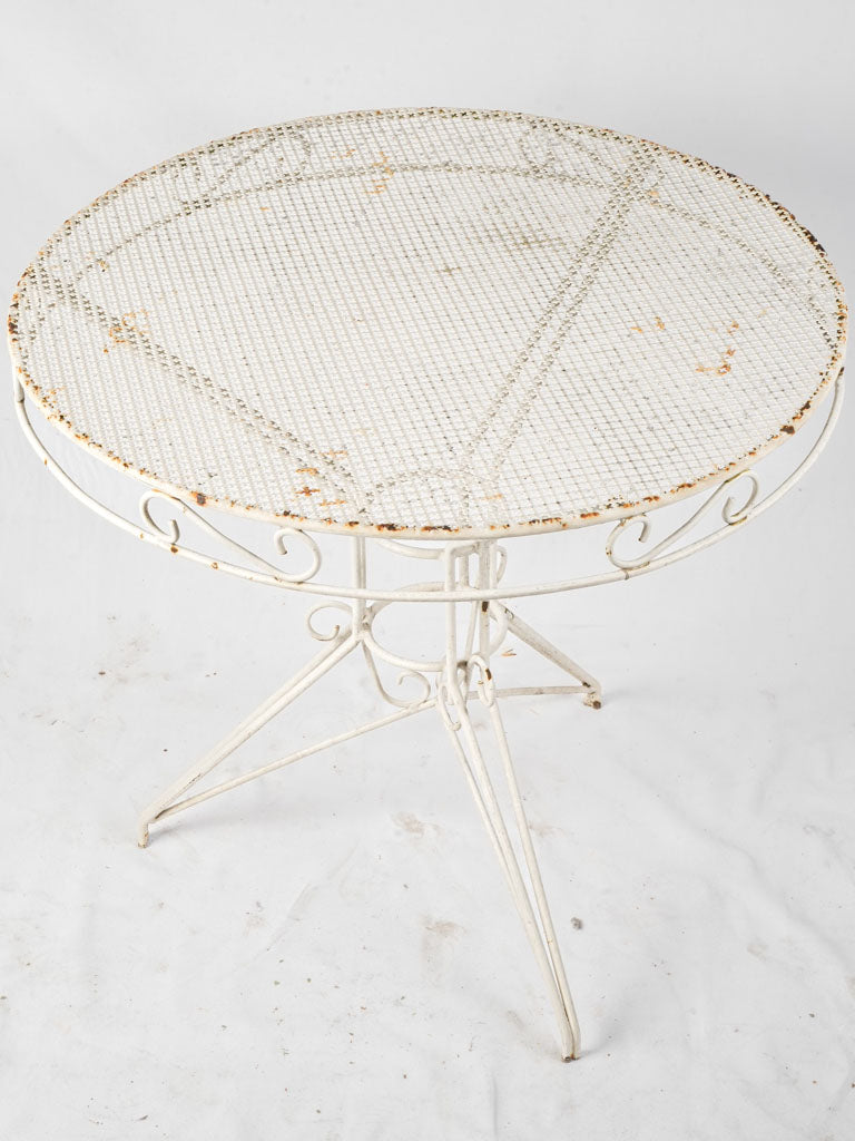Elegant white outdoor table