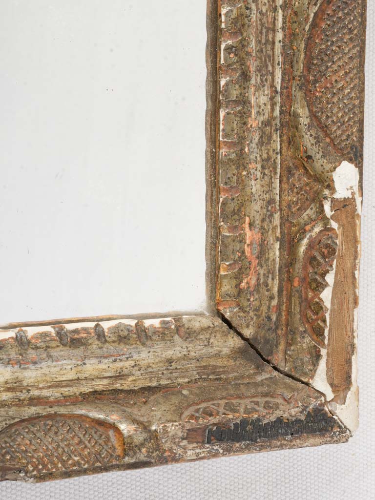 Patina-rich eighteenth-century French mirror