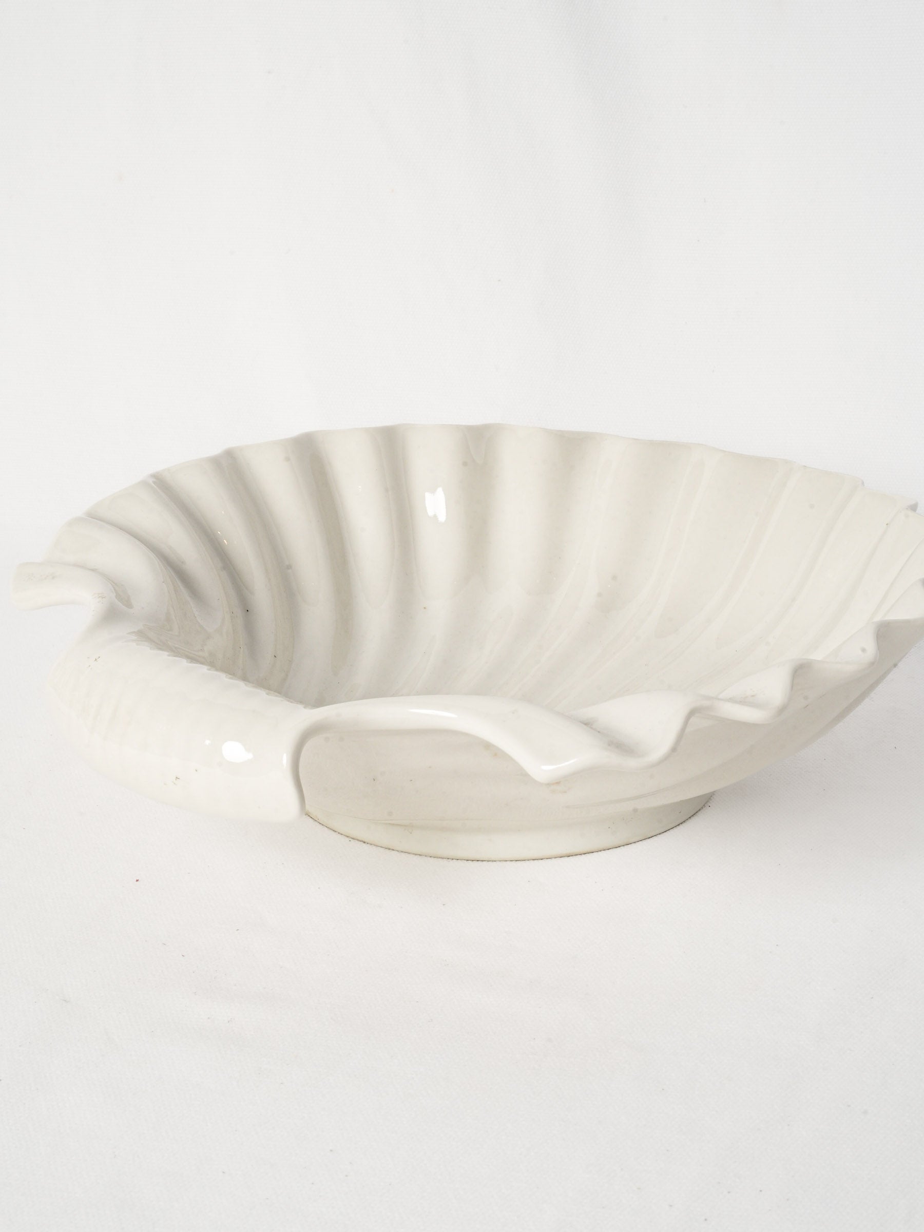 Sculptural French faience decorative bowl