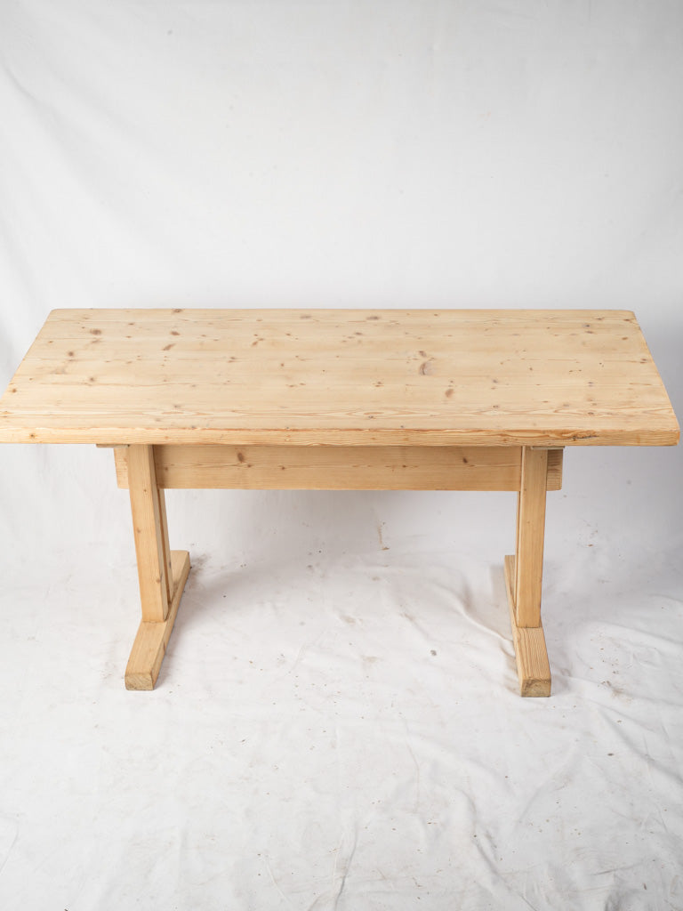 Natural finish pinewood table