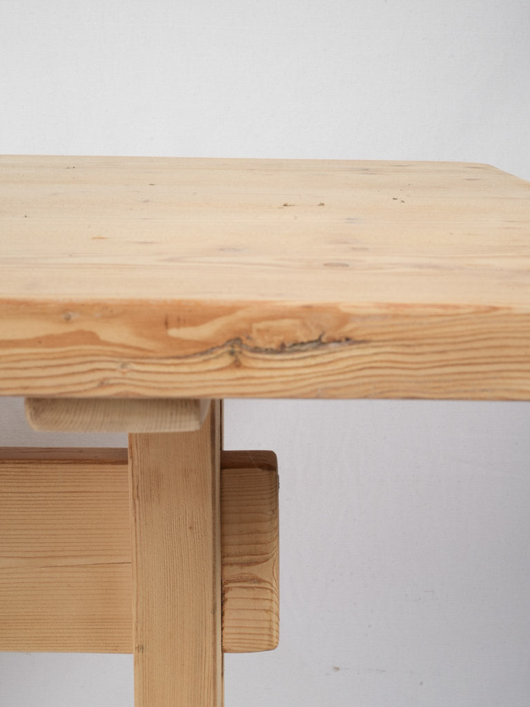 Minimalist design pinewood table