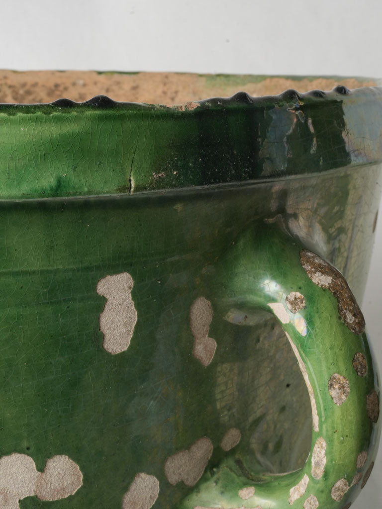 Durable four-handled garden urn