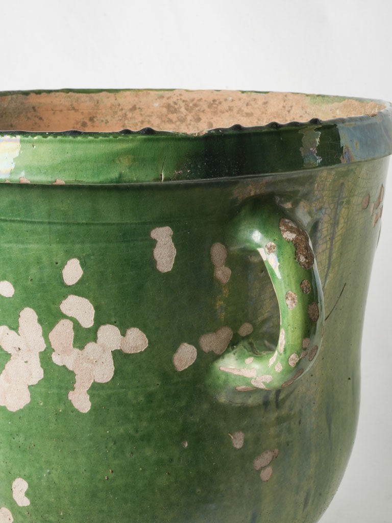 Sturdy handled ceramic urn