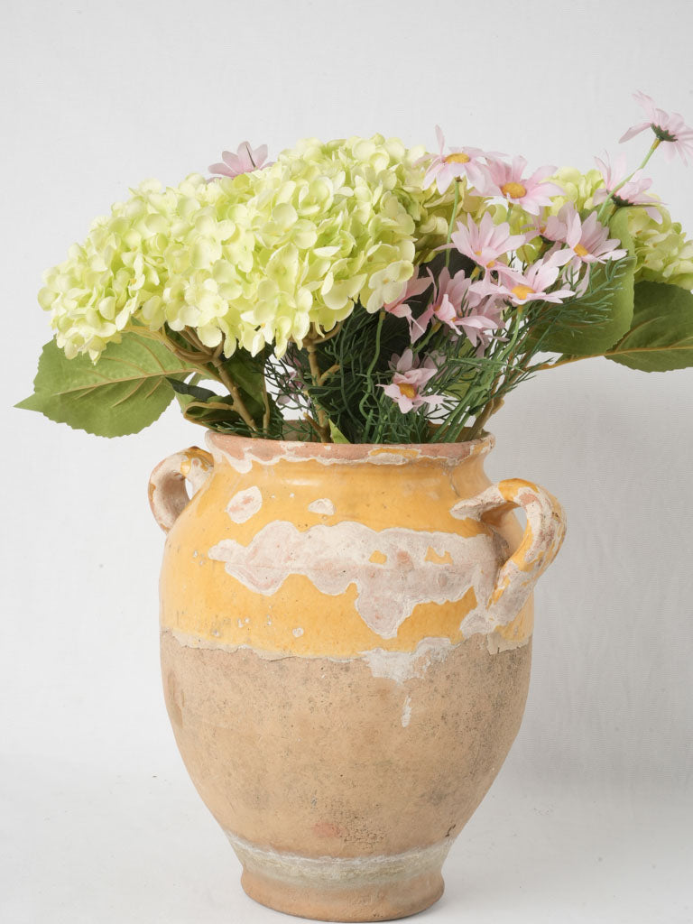 Charming vintage Provencal animal-resistant confit jar