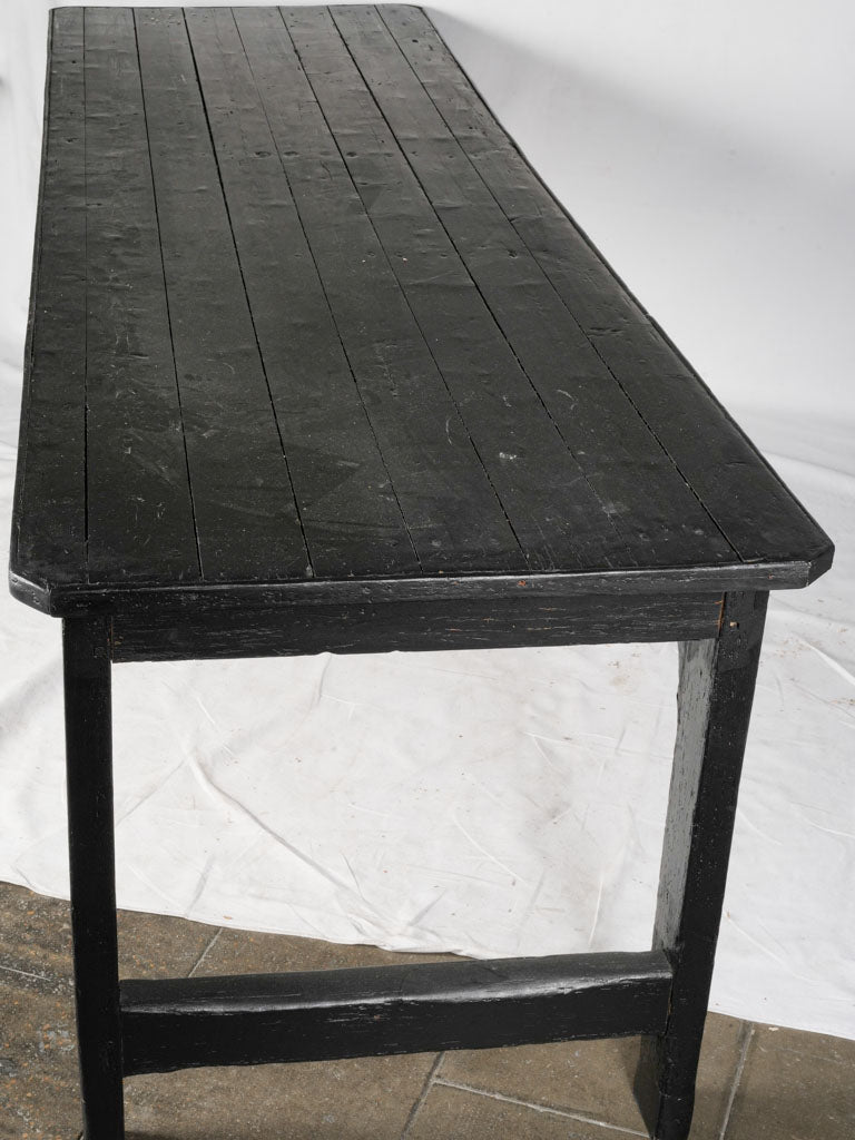 Traditional utilitarian dining table