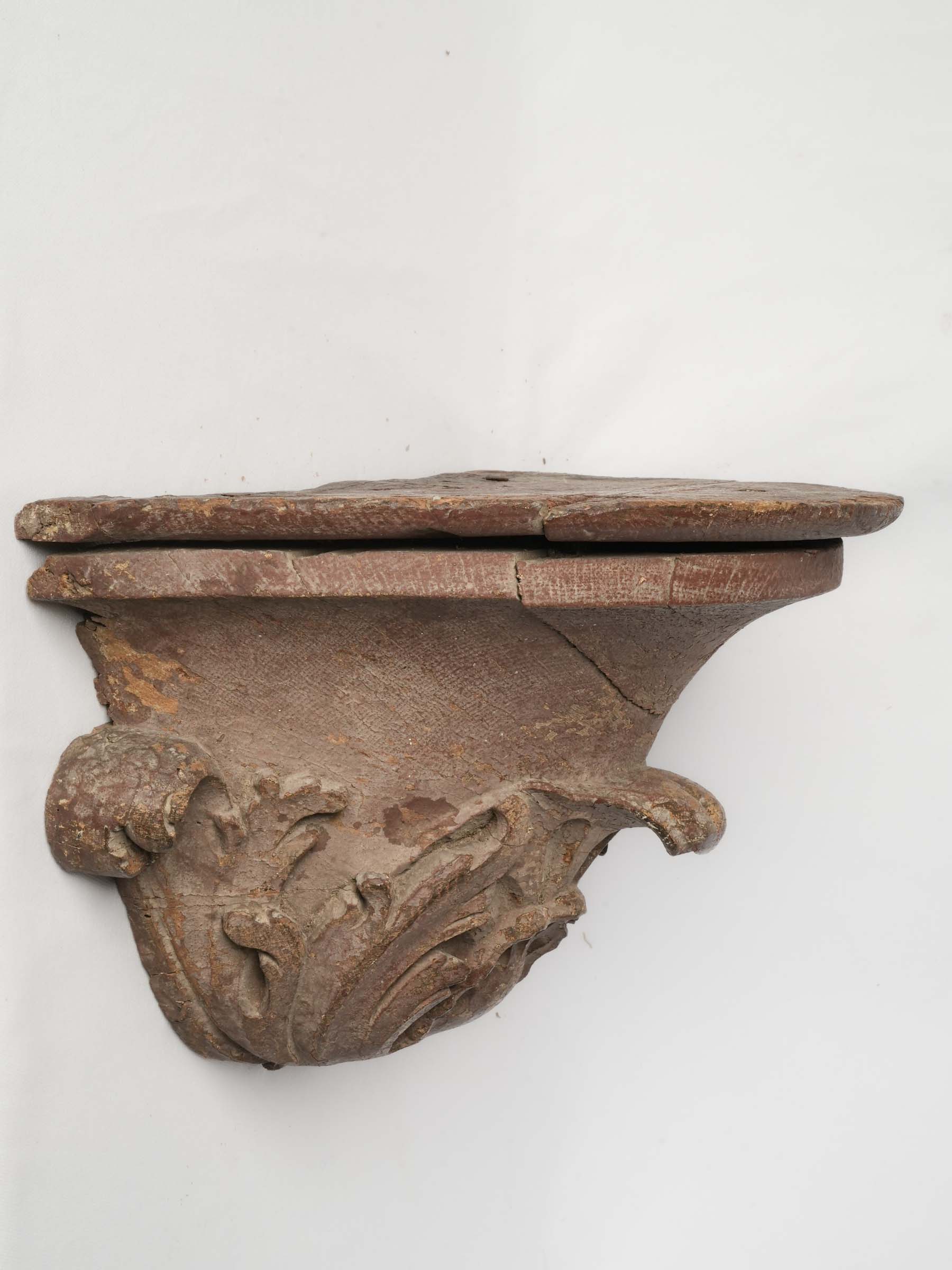 Louis XV Period Carved and Painted Floating Console - 11½" x 18½"