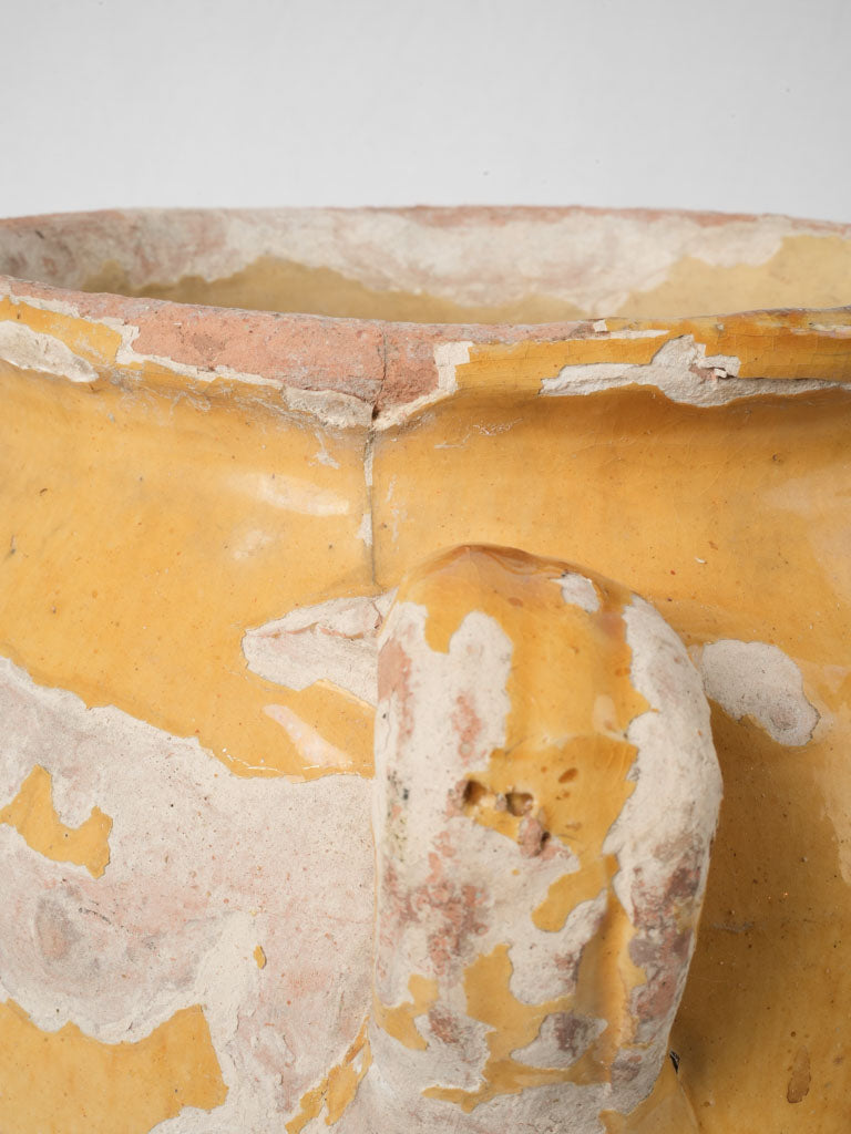 Traditional handmade colorful Provencal garden pot