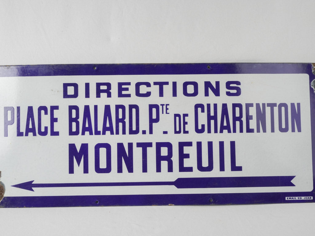 Authentic Parisian art deco plaque