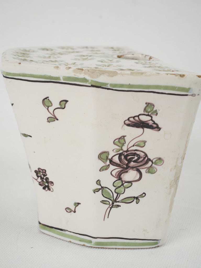 Timeless purple peony earthenware vase