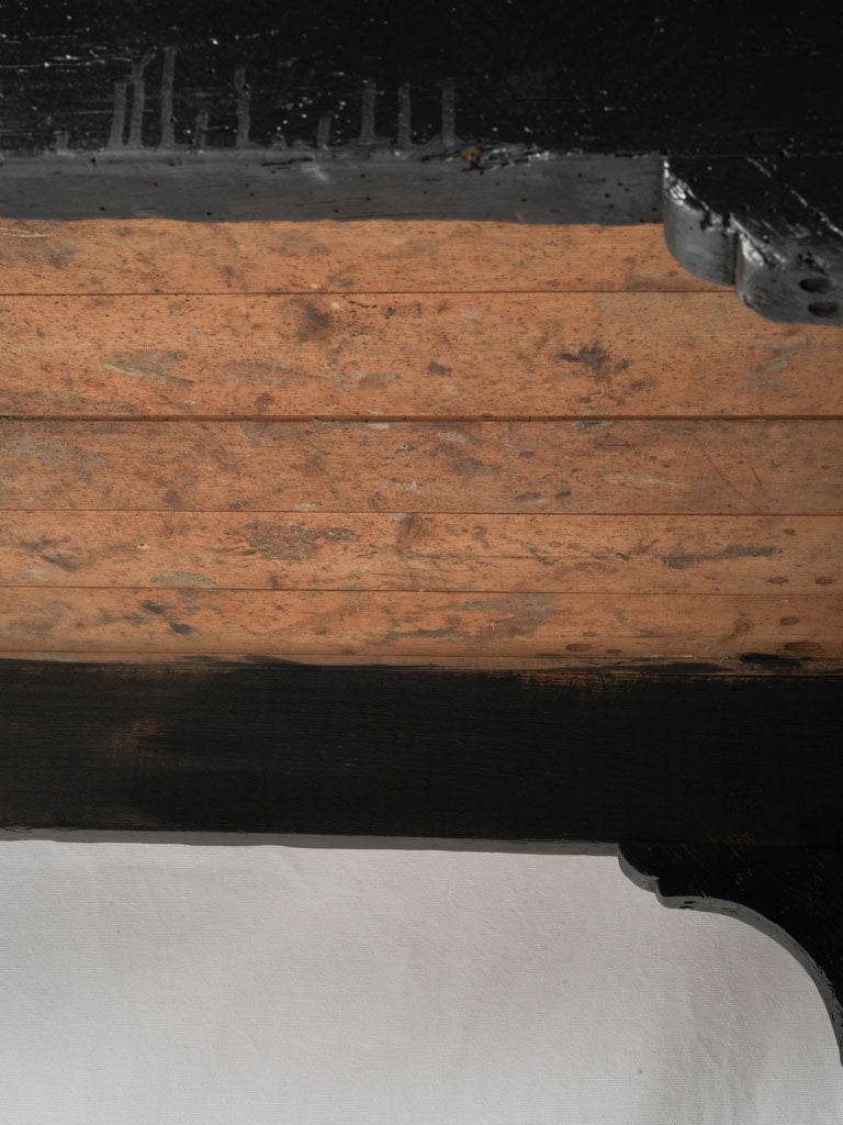 Minimalist black farmhouse table
