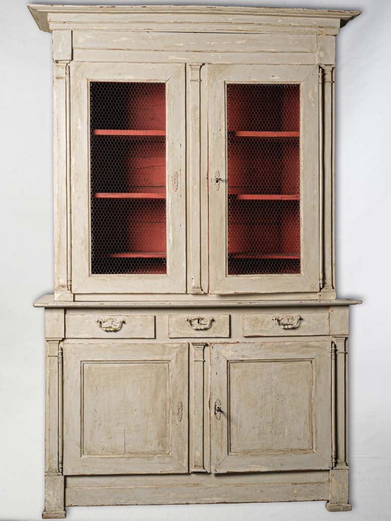 Patinated French provincial cabinet