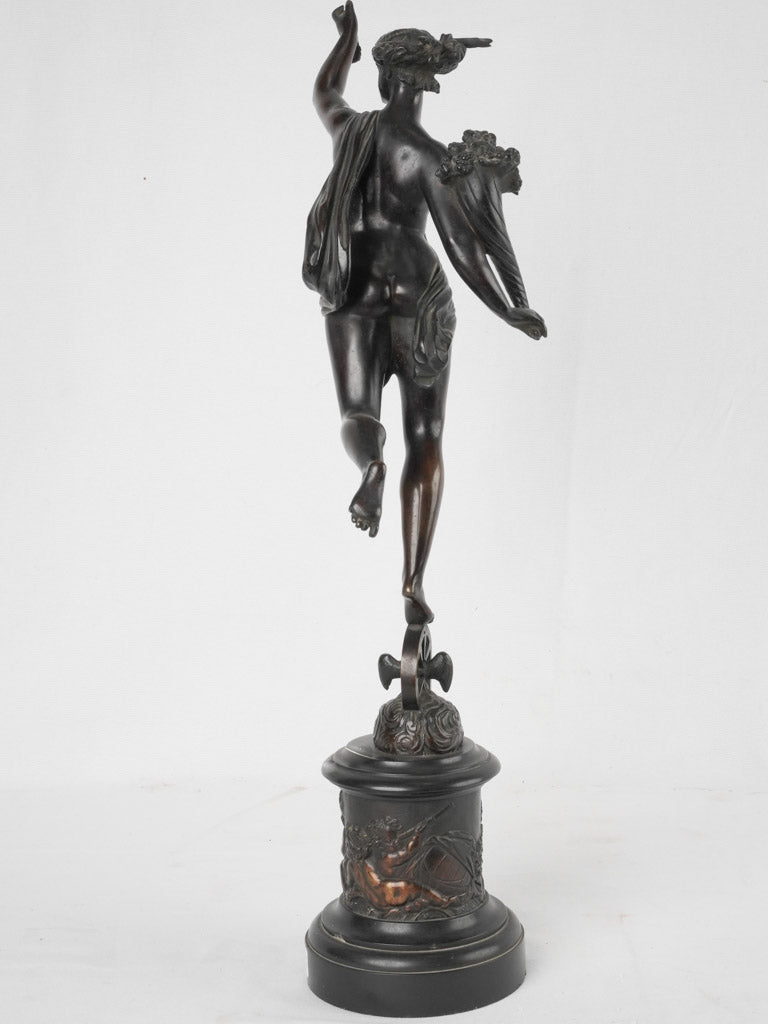 Elegant Fortuna statuette with cornucopia