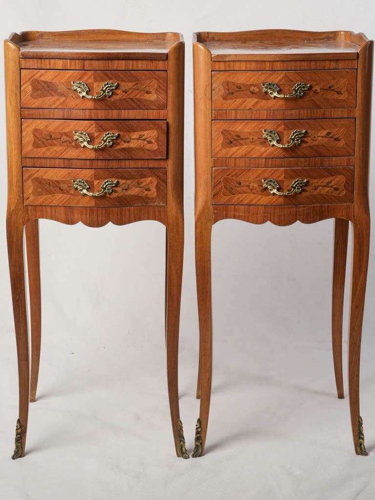 Graceful Rococo bedside tables