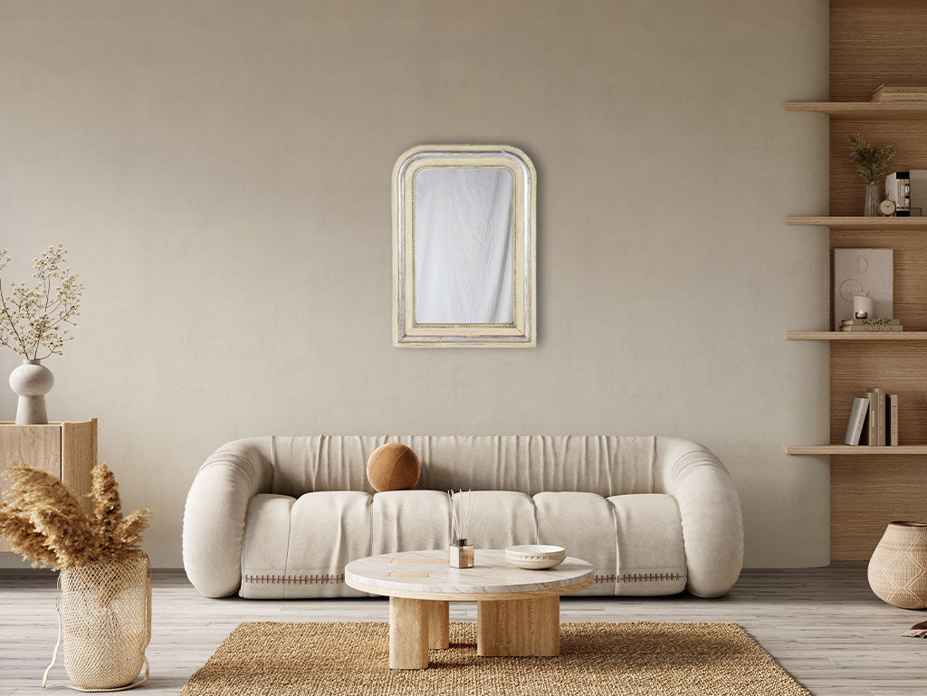 Timeless Louis Philippe leaf-motif mirror