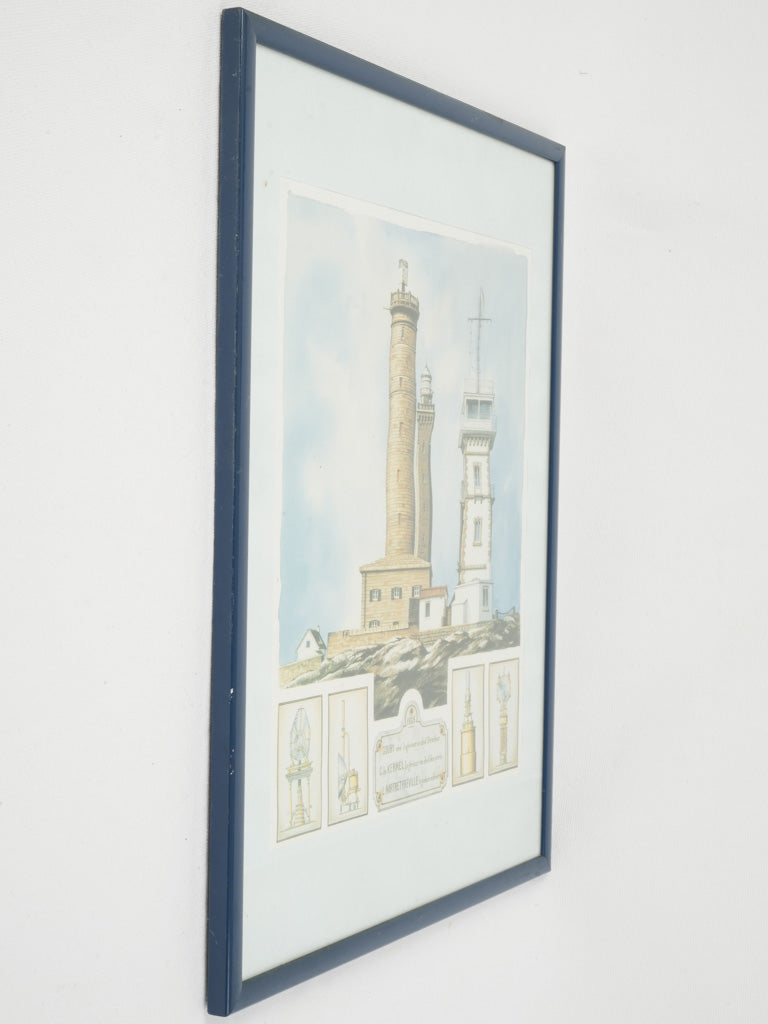 Robust stone lighthouses technical drawing