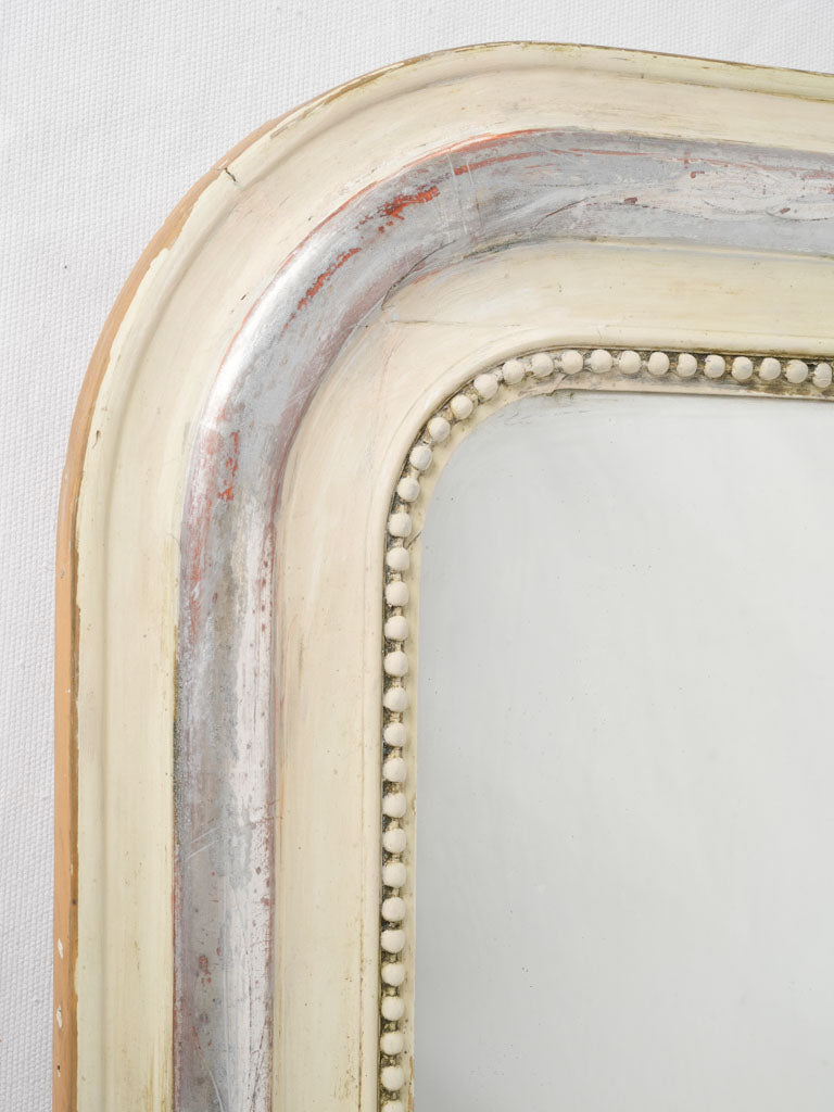 Silvered vintage Louis Philippe mirror