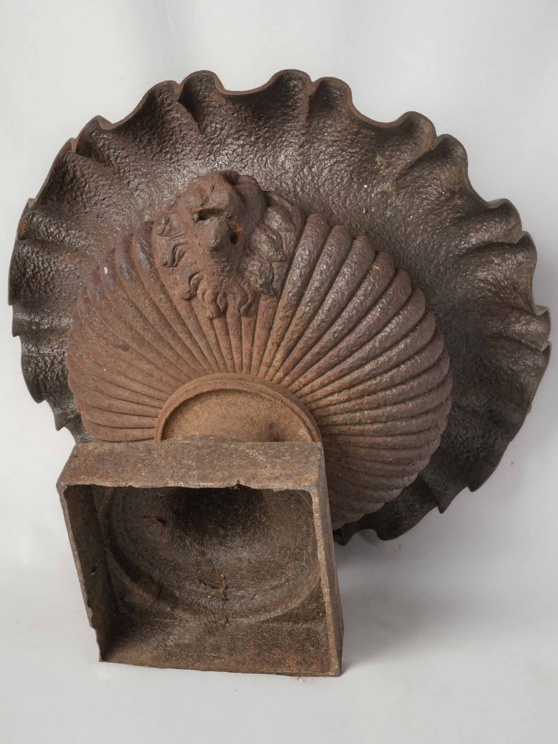 Rustic antique garden accent urn