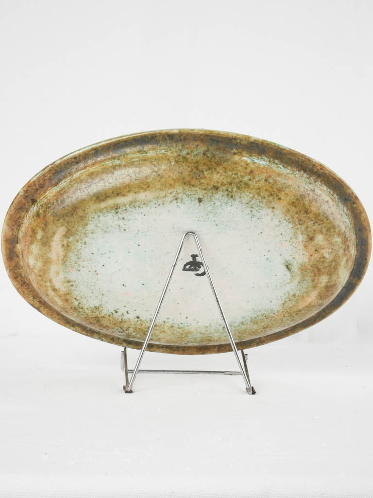 Stylized retro fish serving dish