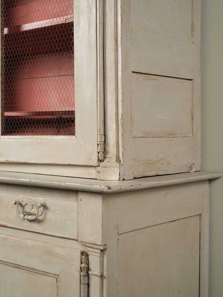 Soft cream-toned oak hutch