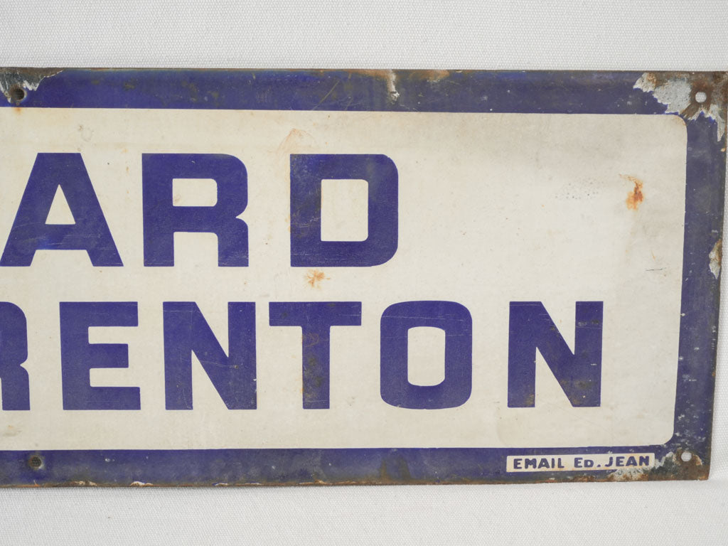 Antique Art Deco signage piece