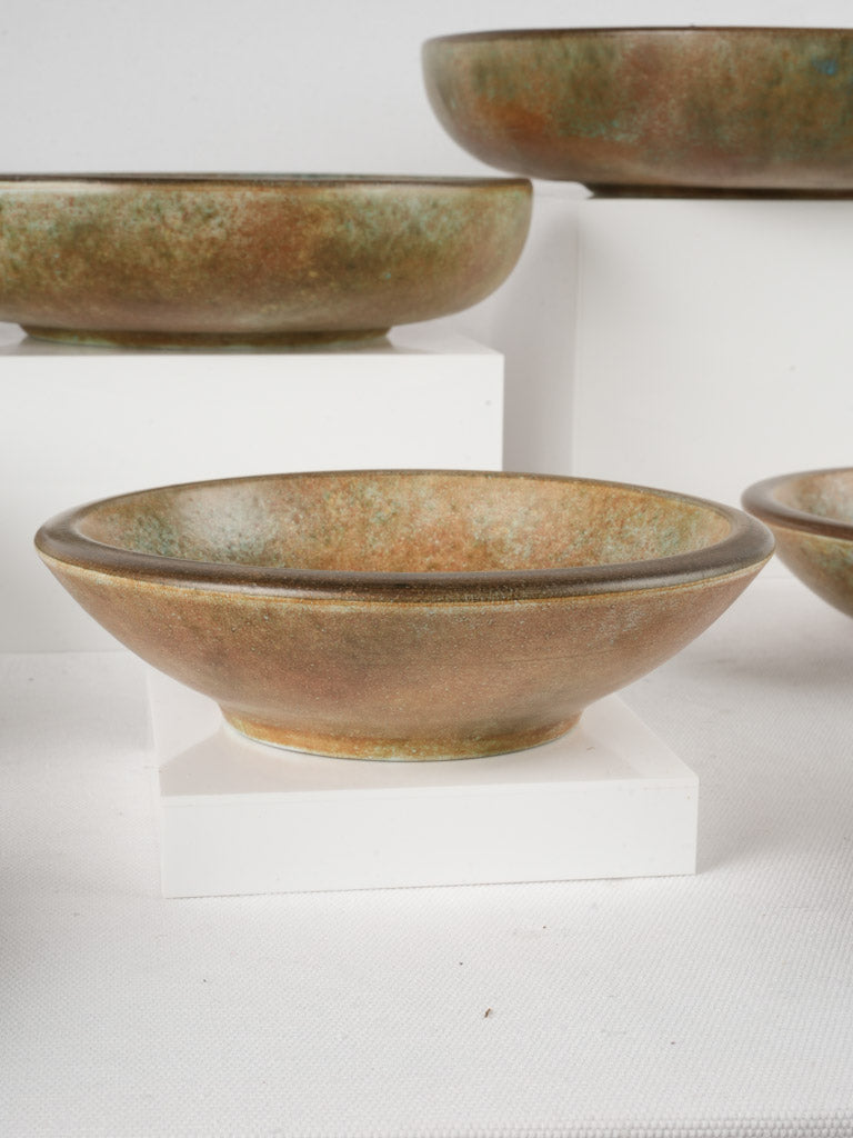 Artisanal crafted terracotta serving bowls