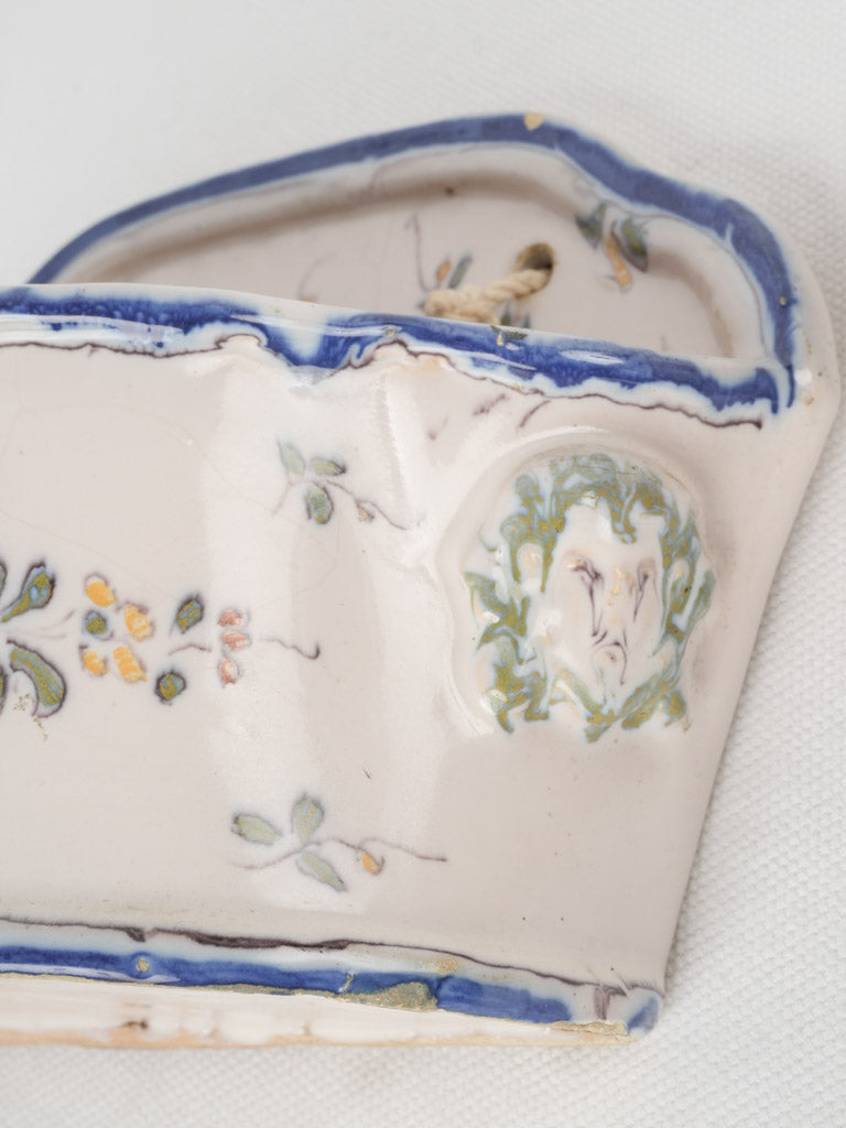 Glazed earthenware French flower vases