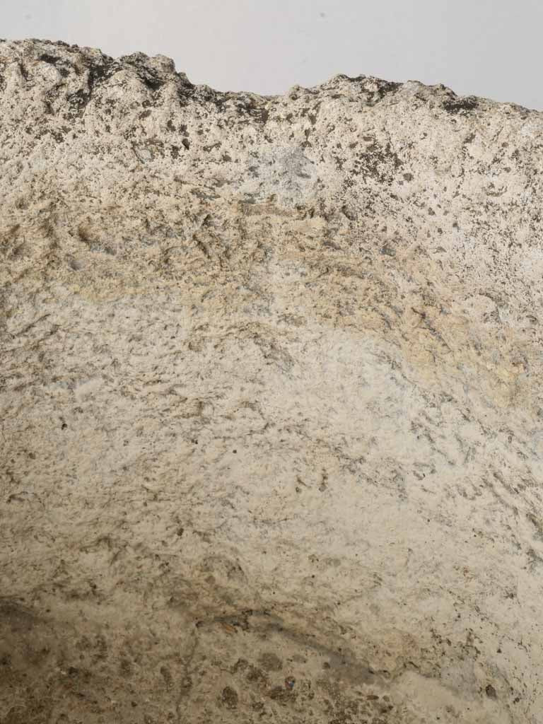 Incised garden mortar sculpture