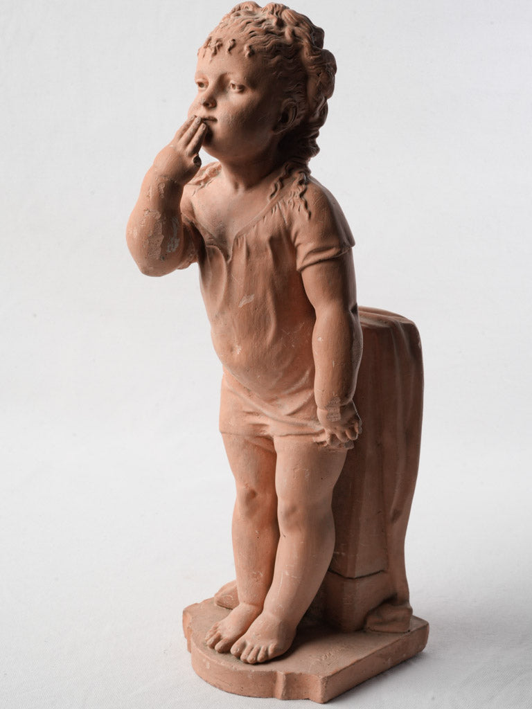 Antique terracotta sculpture reproduction.
