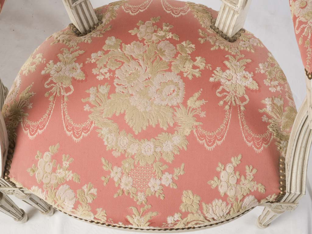 Pair of Louis XVI–Style Open-Arm Fauteuils c. 1900